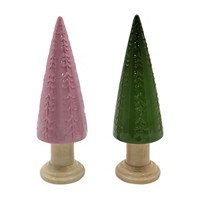 Ceramic Cone Tree, Large, Assorted