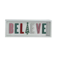 Christmas 'Believe' Sign Décor