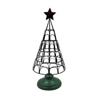 Metal Christmas Tree Decoration with Star Topper