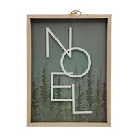'Noel' Printed Wooden Framed Wall Decoration