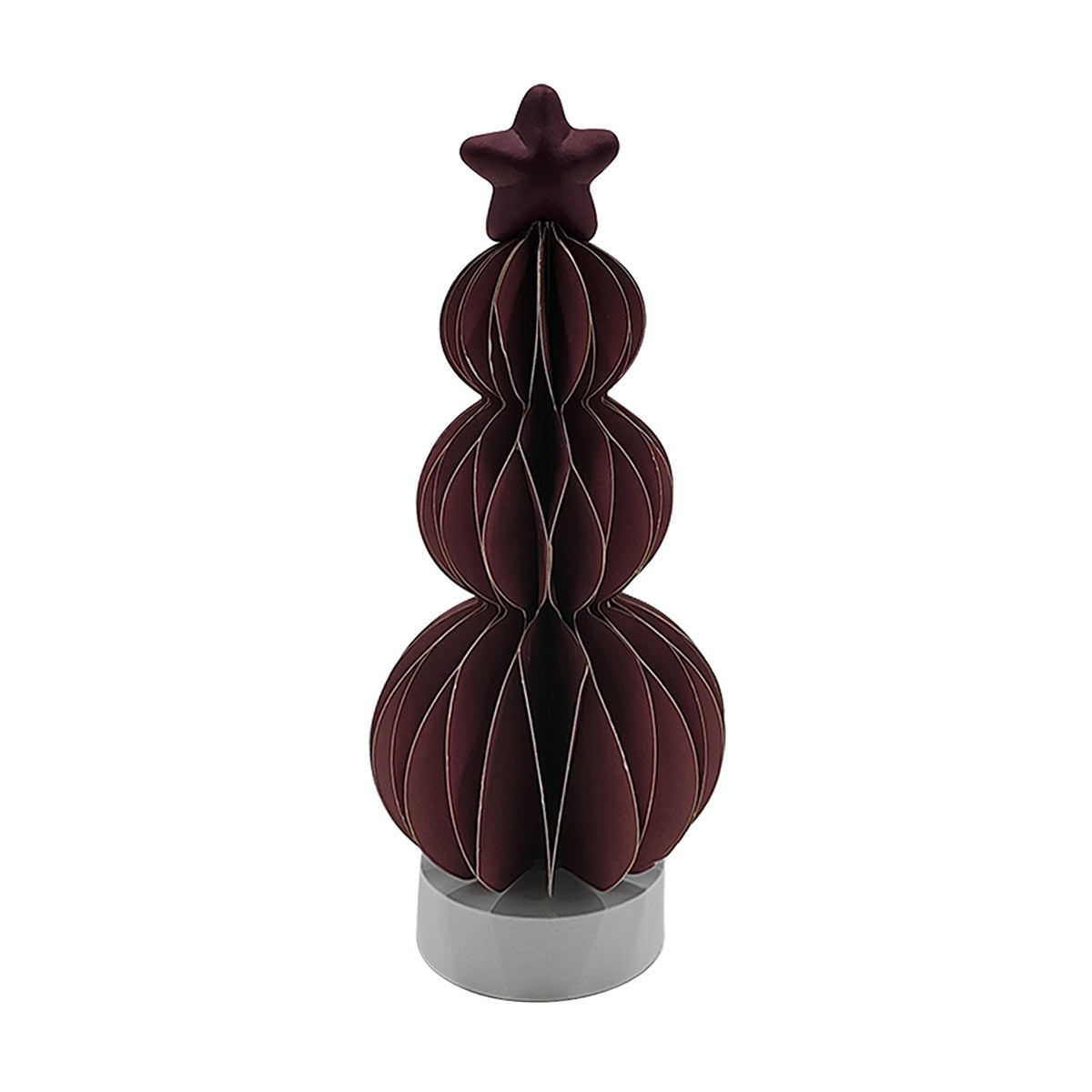 Burg Tree with Star Topper Tabletop Decoration