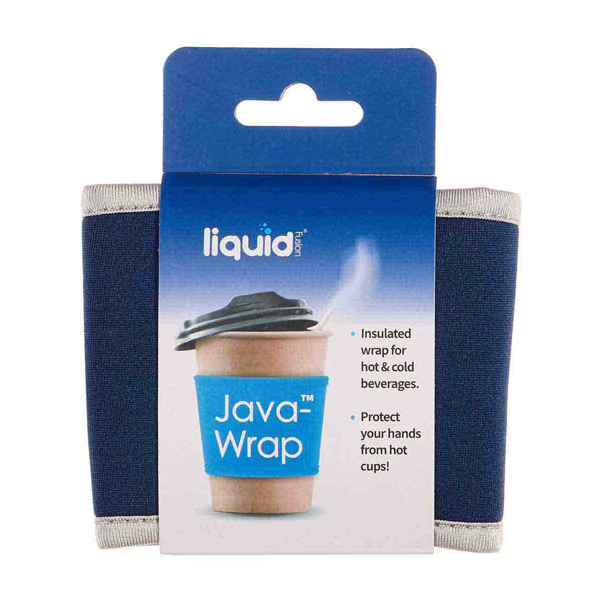 Grand Fusion JavaWrap Travel Coffee Cup Sleeves, Set of 3, Navy