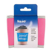 Grand Fusion Java-Wrap Travel Coffee Cup Sleeves, Set of 3, Pink