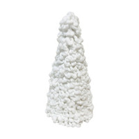 Wooly Christmas Tree, White, 15 in