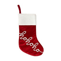 'Ho Ho Ho' Christmas Stocking, 16.5 x in 7 in