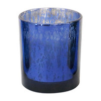 Mercury Glass Fragranced Sea Blue Candle, 10 oz