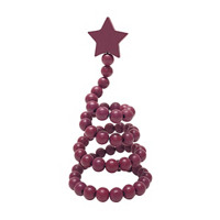 Christmas Wooden Beaded Tree Tabletop Decoration