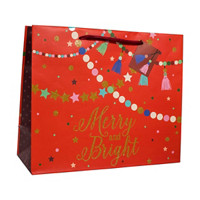 Christmas 'Merry and Bright' Gift Bag, Large
