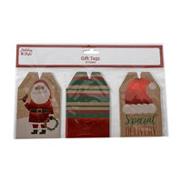Holiday Style Kraft Gift Tags, 12 Count