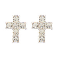 Cross Rhinestones Earrings