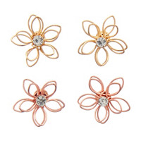 Flower Earrings, 2 Pack