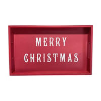 Christmas Rectangular Wooden Tray