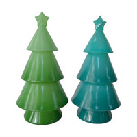 Ombre Resin Christmas Tree Décor, Assorted