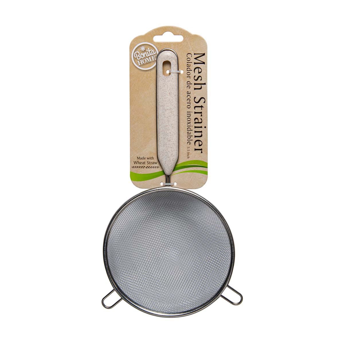 Bonita Home Wheat Straw Mesh Strainer, 5.5 in Hamilton Place