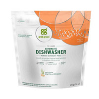 Grab Green Automatic Dishwashing Detergent Pods, Tangerine with Lemongrass, 12 ct