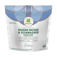 Grab Green Washing Machine & Dishwasher Cleaner Pods, Fragrance Free, 2 ct