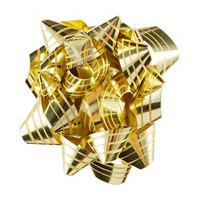 Holiday Style Decoration Bow, Gold