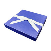 'Merry Christmas' Collapsible Blue Gift Box, 9 in