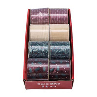 Holiday Style Decorative Ribbon, 2.5 in x 9 ft