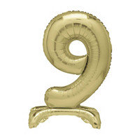 321 Party! Giant Foil Gold Number 9 Balloon