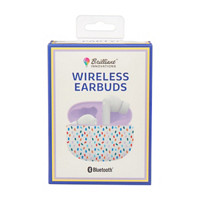 Brilliant Innovations Wireless Earbuds, Polka Dot