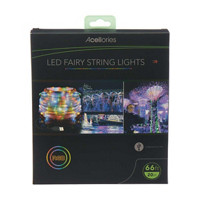 Acellories LED RGB Fairy String Lights, 66 Feet