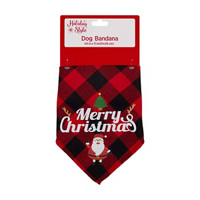 Holiday Style 'Merry Christmas' Dog Bandana, 24 in x 11 in