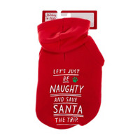 Holiday Style 'Let's Just Be Naughty' Dog Hoodie