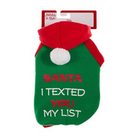 Holiday Style 'Santa I Texted You My List' Dog Hoodie