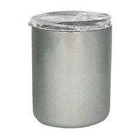 Double Wall Stainless Steel Coffee Cup, Silver