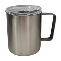 Double Wall Stainless Steel Coffee Mug, Silver