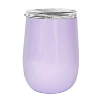 Double Wall Stainless Steel Wine Tumbler, Purple
