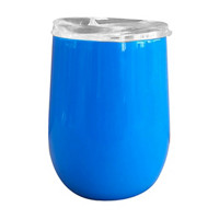Double Wall Stainless Steel Wine Tumbler, Blue