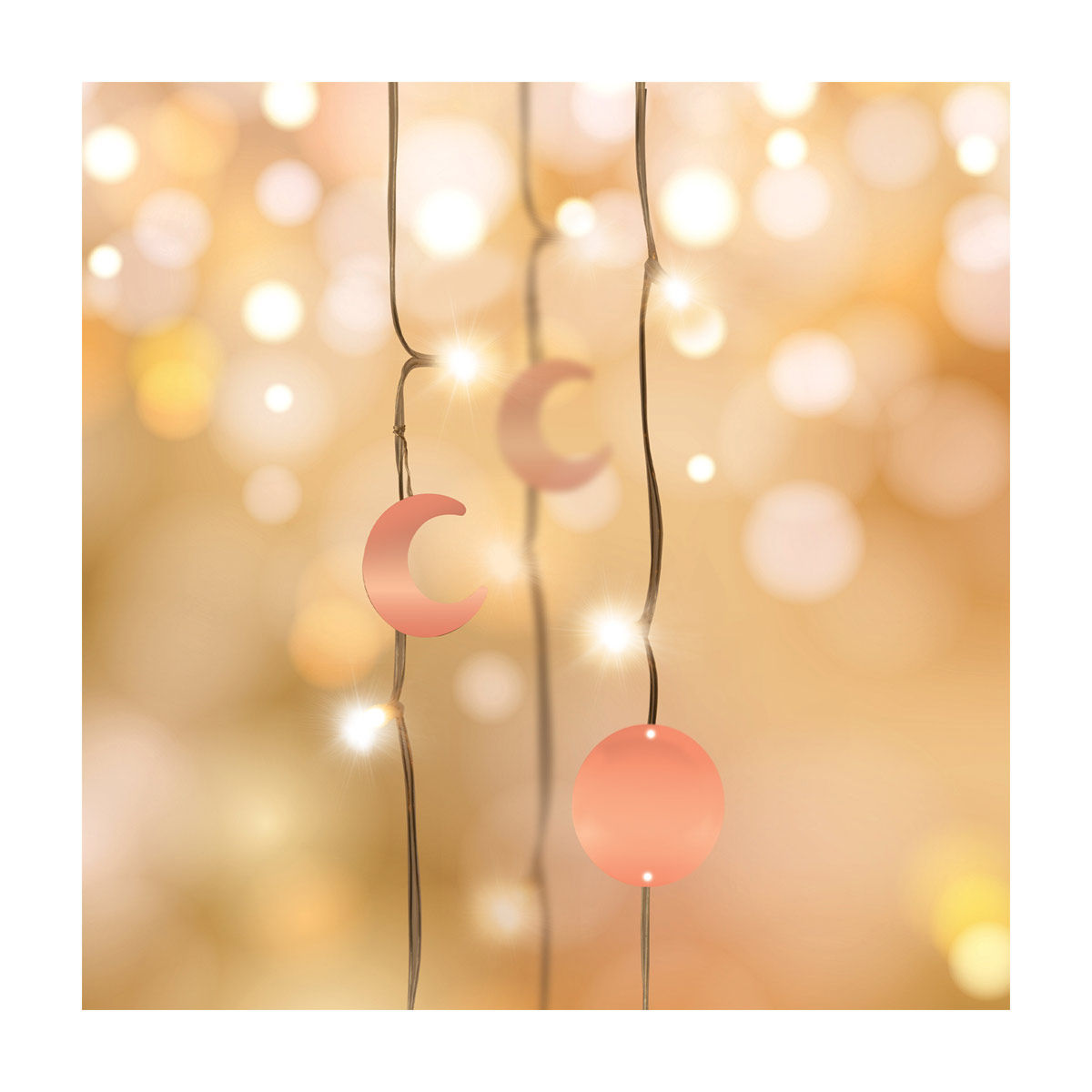 Celestial String Lights, Sun & Moon
