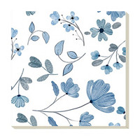 Floral Coaster, Blue
