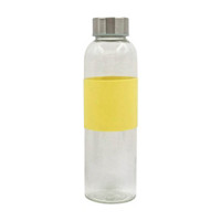 Glass Bottle Silicone Yellow Sleeve, 17 fl oz