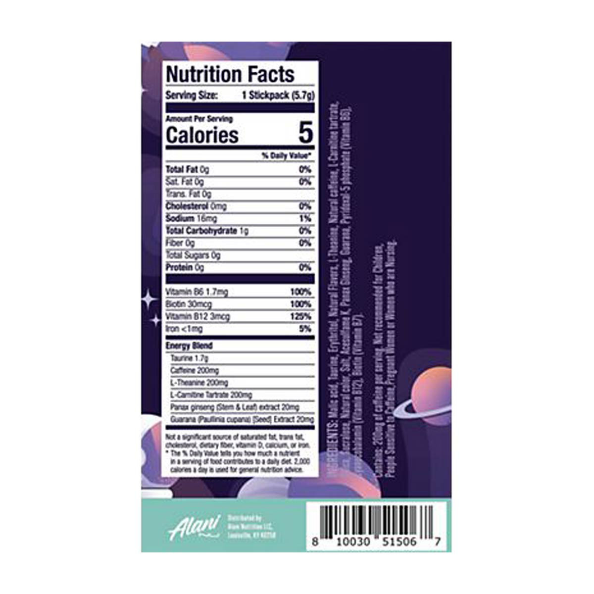 Alani Nu Cosmic Stardust Energy Sticks, 10 ct