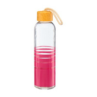 Decorative Transparent Glass Bottle, 510 ml