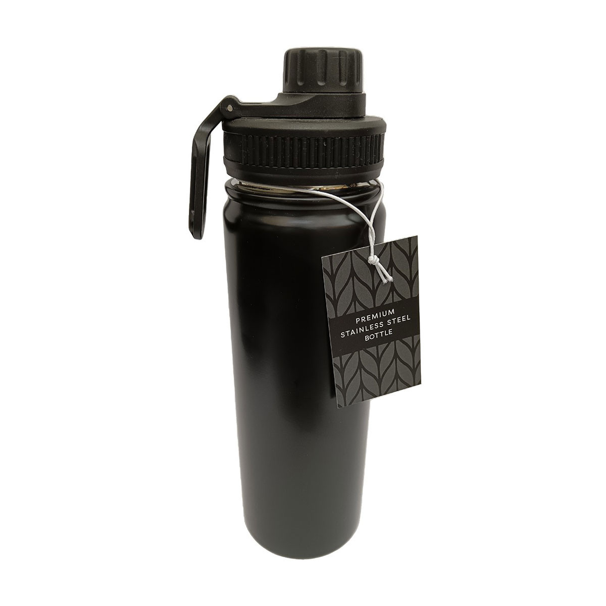 Premium Stainless Steel Black Flask Bottle, 649 ml