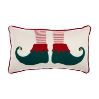 Elf Feet Pillow with Bells
