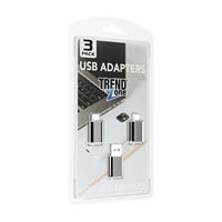 Trendzone Adapters USB, 3 ct