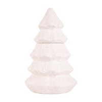 White Christmas Tree Canister, 13 in