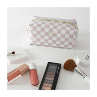 Elle Cosmetic Loaf Bag, Checkerboard