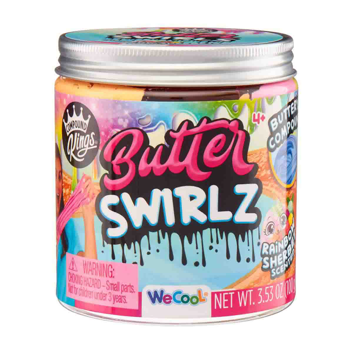 Compound Kings Butter Swirlz Scented Slime Jar, 3.53 oz
