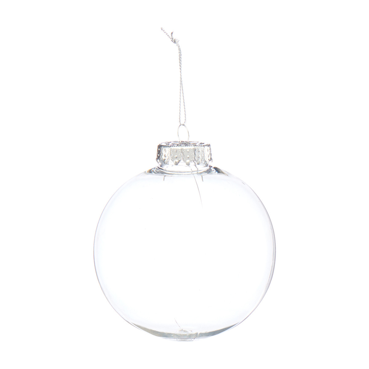 Christmas DIY 100mm Ball Tree Ornament, Clear