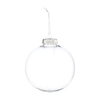 Christmas DIY 100mm Ball Tree Ornament, Clear