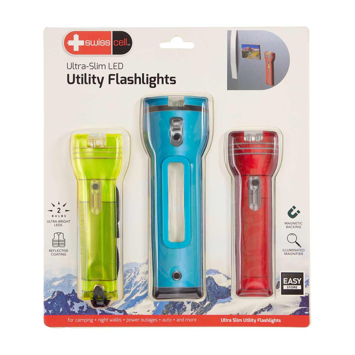 Swiss Cell UltraSlim LED Utility Flashlights
