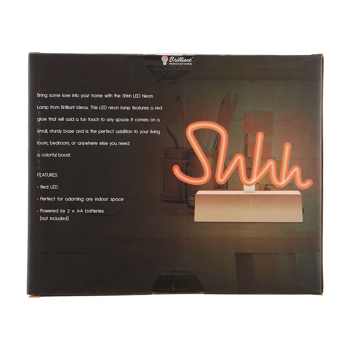 Brilliant Innovations LED Neon Desk Light, Shh