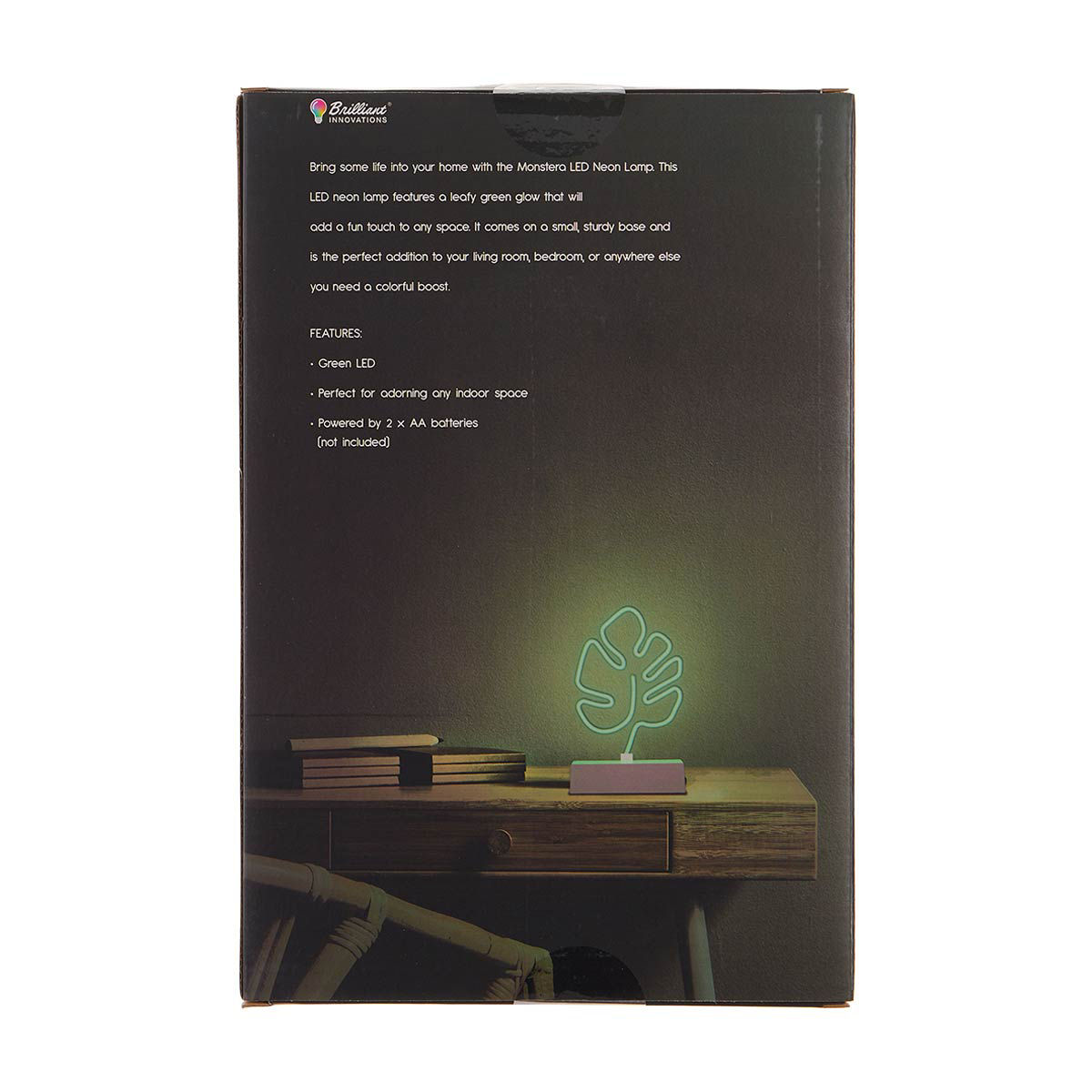 Brilliant Innovations LED Neon Desk Light, Leaf