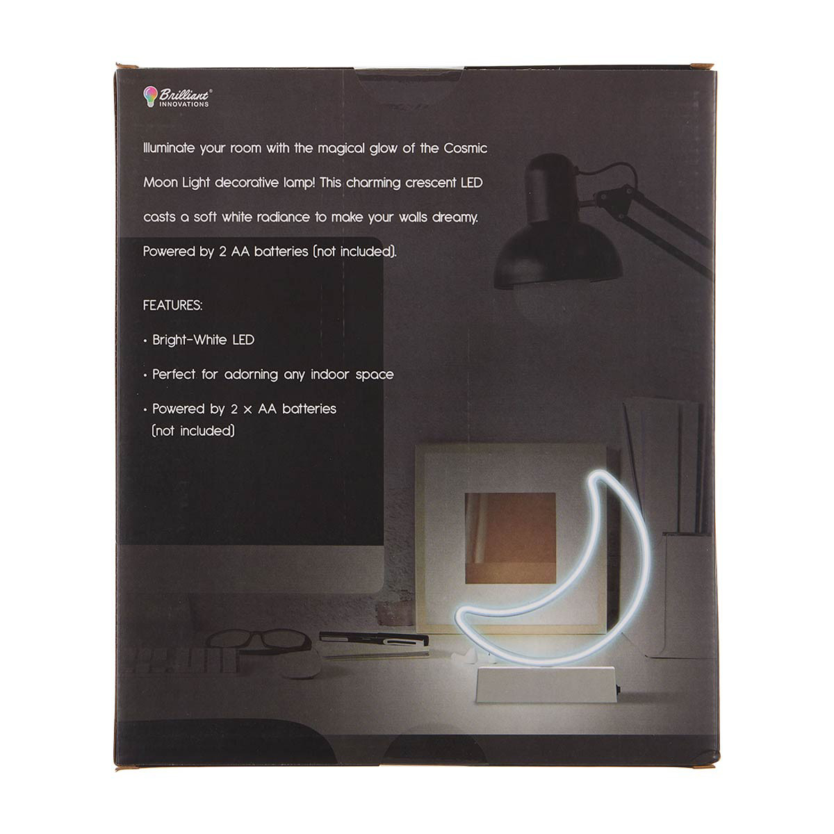 Brilliant Innovations LED Neon Desk Light, Moon